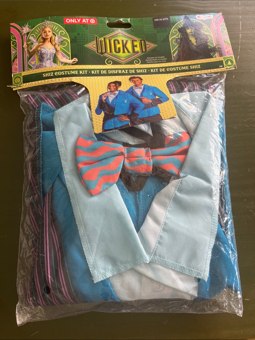 Disguise Shiz Kids Costume Kit - Light Blue Jacket with Pink-Blue Bowtie
